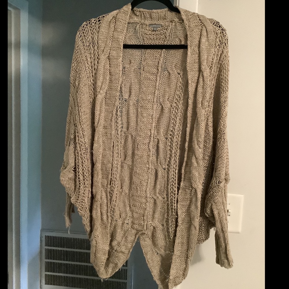 Cable knit cardigan